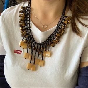 Vintage tiger stone necklace